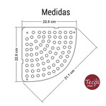 Imagen de Esquinero Aluminio Simple 22x22 / 5cm h