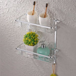 Imagen de Repisa Aluminio Doble 32*14.5cm / 36cm h