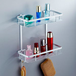 Imagen de Repisa Aluminio Doble 32*14.5cm / 36cm h