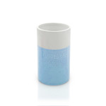 Imagen de Set de Ceramica 3 Piezas Bicolor Celeste