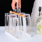 Imagen de ESCURRE Vasos Madera/Blanco 25x13x19cm