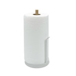 Imagen de PORTAROLLO Nórdico Blanco/Madera Ø11cm/H 26.5cm