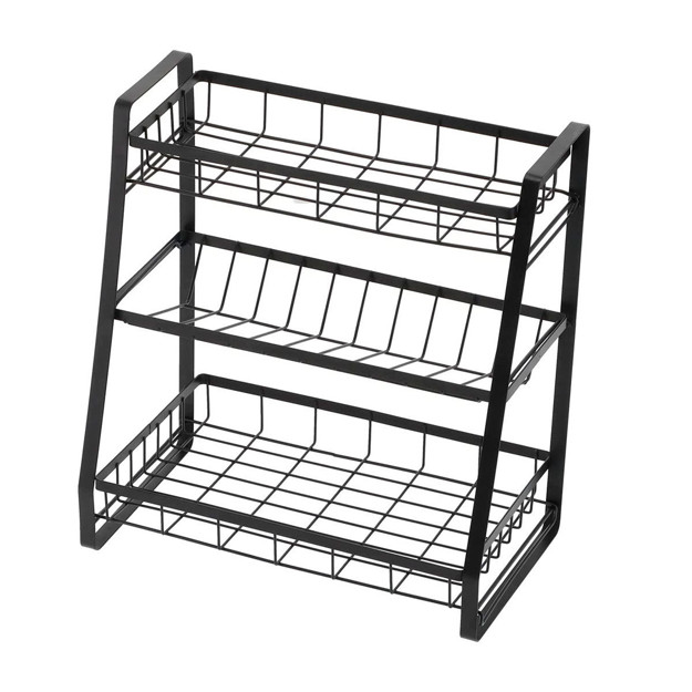 Imagen de ORGANIZADOR para mesada Negro 35x18,5x38cm