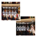 Imagen de Porta Copas Cromado Doble 34cm*22cm/5.5 H