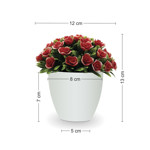 Imagen de MACETA Oval con Rosas Rojas D3