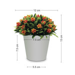 Imagen de MACETA Recta con Flores Naranjas D2