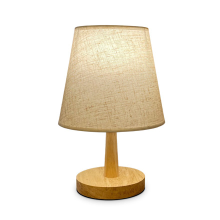 Imagen de Lampara de Mesa Madera c/Pantalla