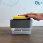 Imagen de DISPENSADOR p/detergente Prush <OU> Gris 15x10x10cm
