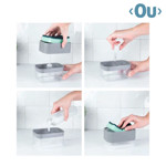 Imagen de DISPENSADOR p/detergente Prush <OU> Gris 15x10x10cm