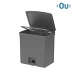 Imagen de Cesto de Residuos con Pedal 20L GRIS Ou TRIUM
