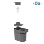 Imagen de Dispensador C/Compartimiento 650ml  GRIS Ou Trium