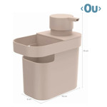 Imagen de Dispensador C/Compartimiento 650ml BEIGE Ou Trium