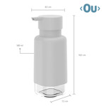 Imagen de DISPENSADOR Premium 500ml <OU>Blanco Trium 7,5x7,5x19cm