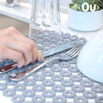 Imagen de ORGANIZADOR de Pileta Circulos Gris <OU> 30x35cm