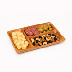 Imagen de COPETINERO Rectangular 3 Divisiones Madera 30x20/3cm h
