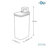 Imagen de Dispensador Jabon / Suavizante 2,3 Lt. OU Gris