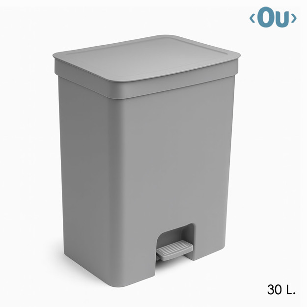 Imagen de Cesto de Residuos con Pedal 30L GRIS Ou TRIUM