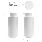 Imagen de Dispensador Jabón Líquido BLANCO de Pared 500 ML