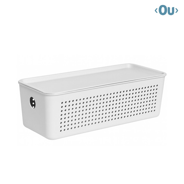 Imagen de Organizador Flow c/Tapa Blanco 27/12/10cm Ou