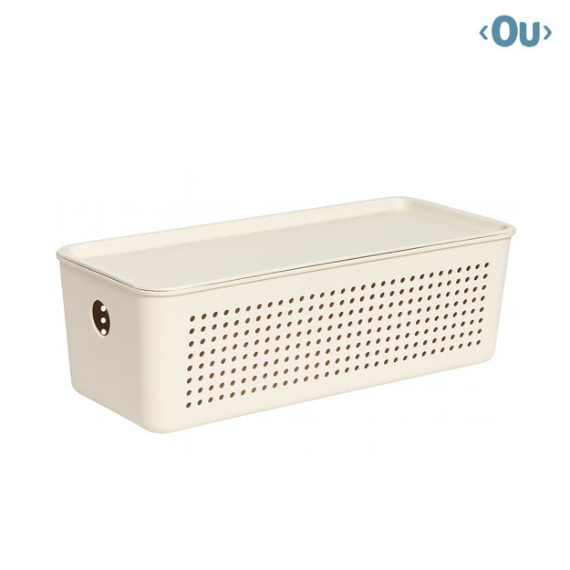 Imagen de Organizador Flow c/Tapa Beige 27/12/10cm Ou