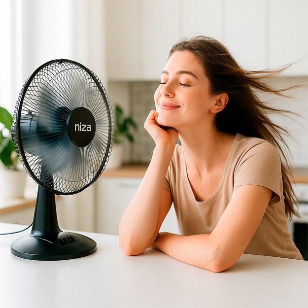 Imagen de VENTILADOR de Mesa 35cm Negro 35w