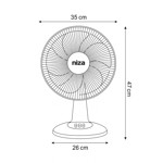 Imagen de VENTILADOR de Mesa 35cm Negro 35w
