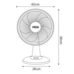 Imagen de VENTILADOR de Mesa 43cm Negro 40w