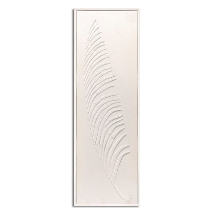 Imagen de CUADRO 90x30cm Marco HOJA BLANCO Y NEGRO 2