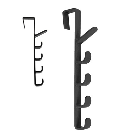 Imagen de MULTIPERCHA p/puerta Negro Multifunción 28cm H