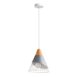 Imagen de Colgante 1 Luz E27 Miller Gris Ø25x29cm