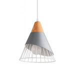 Imagen de Colgante 1 Luz E27 Miller Gris Ø25x29cm