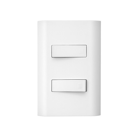 Imagen de INTERRUPTOR Doble Embutir c/Plaqueta