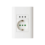 Imagen de TOMA Schucko y Mod. Embutri c/Plaqueta Blanco