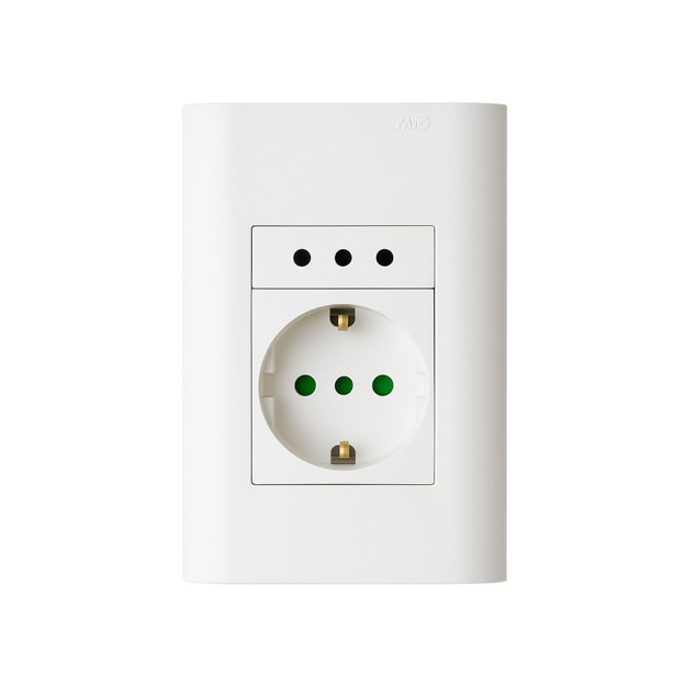 Imagen de TOMA Schucko y Mod. Embutri c/Plaqueta Blanco