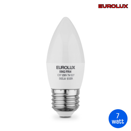 Imagen de LAMPARA LED Vela 7w E27 Fría Eurolux