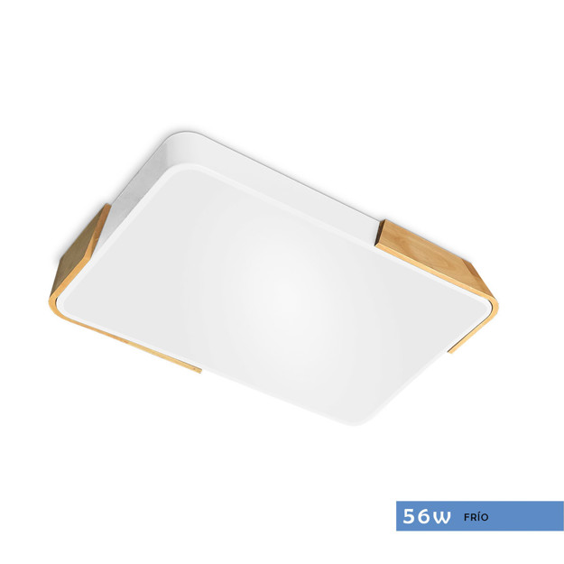 Imagen de PANEL LED 56W Frio Blanco-Madera 65x43cm