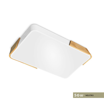 Imagen de PANEL LED 56W Neutro Blanco-Madera 65x43cm