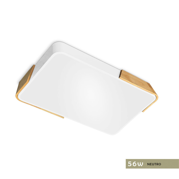 Imagen de PANEL LED 56W Neutro Blanco-Madera 65x43cm