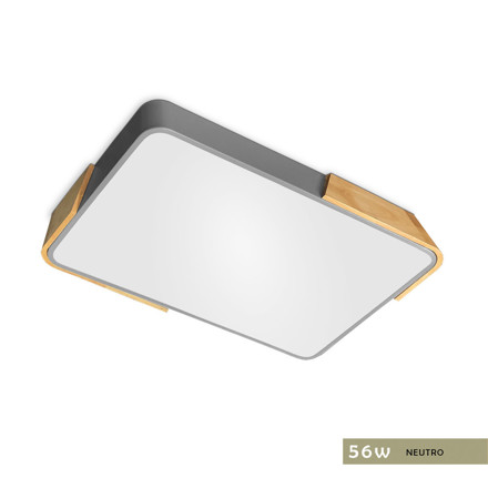 Imagen de PANEL LED 56W Neutro Gris-Madera 65x43cm