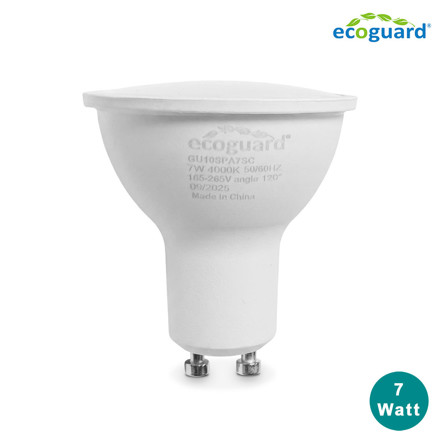 Imagen de LÁMPARA LED GU10 7w Neutra Ecoguard 120°