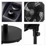 Imagen de VENTILADOR de Pie Turbina Negro 105cm H