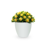 Imagen de MACETA Oval con Flores Amarillas D2