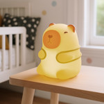 Imagen de LAMPARA Infantil Led Capibara c/Mochila Silicona RGB