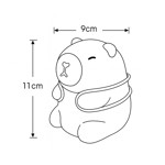 Imagen de LAMPARA Infantil Led Capibara c/Mochila Silicona RGB