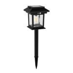 Imagen de FAROL Solar c/Sensor c/Pincho Negro 12x12x14cm H