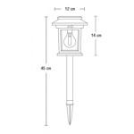 Imagen de FAROL Solar c/Sensor c/Pincho Negro 12x12x14cm H
