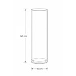 Imagen de FLORERO Vidrio Recto Ø15x50cm h