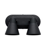 Imagen de SPOT 2 Luc E27 Copa base alargado Negro 24x10.5x15cm Prof.