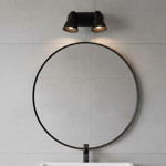 Imagen de SPOT 2 Luc E27 Copa base alargado Negro 24x10.5x15cm Prof.