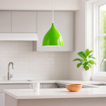 Imagen de Colgante 1 Luz E27 Copa Verde Ø16.5x18cm H